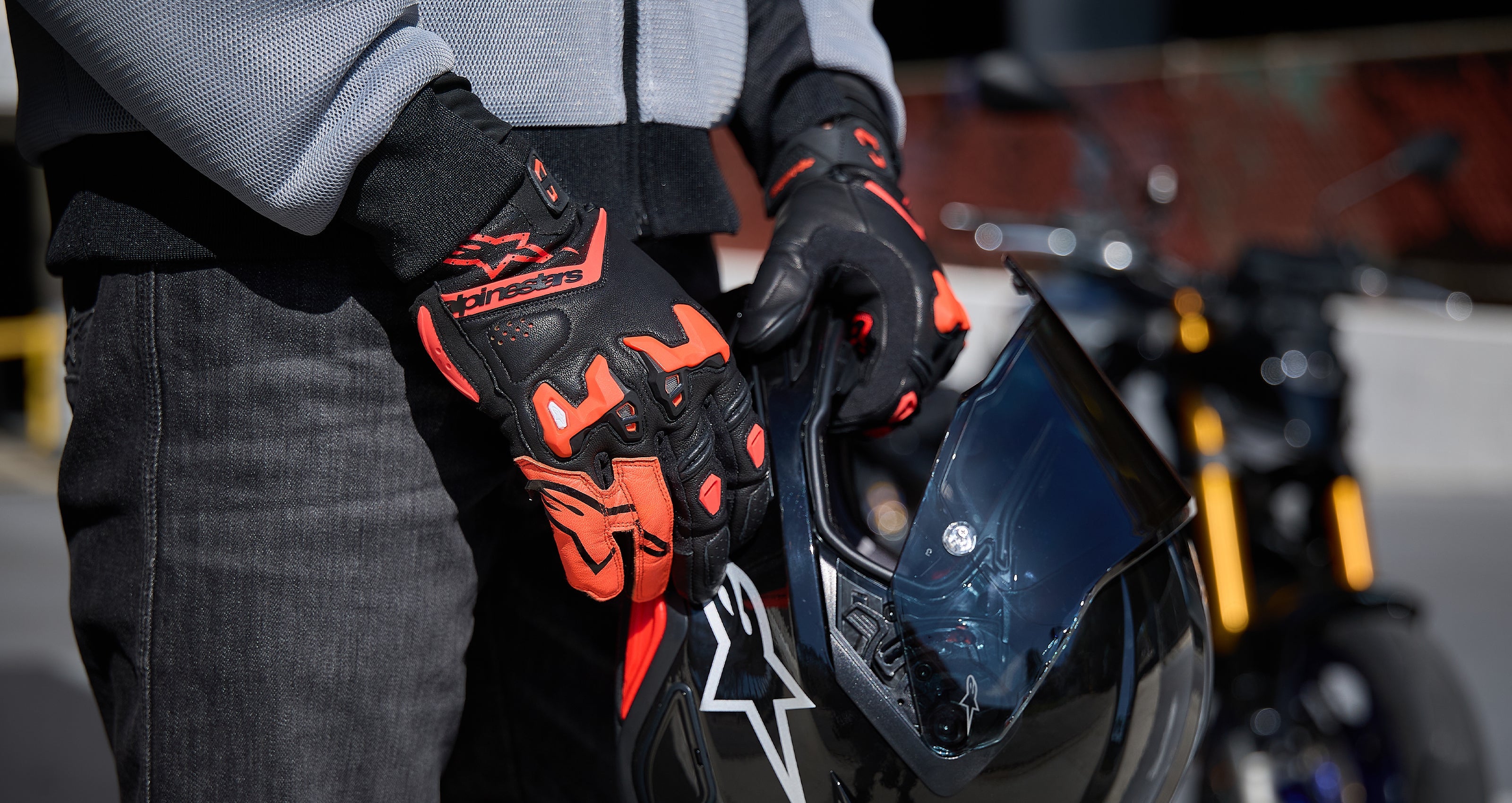 SP-R Tech - Red Motorcycle Handschuhe