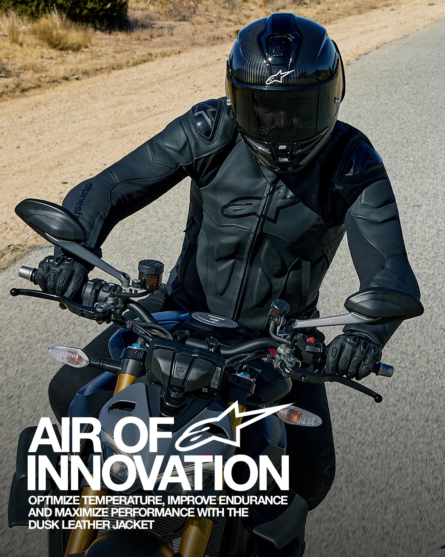 Dusk - Black Motorcycle Jacket | Alpinestars®
