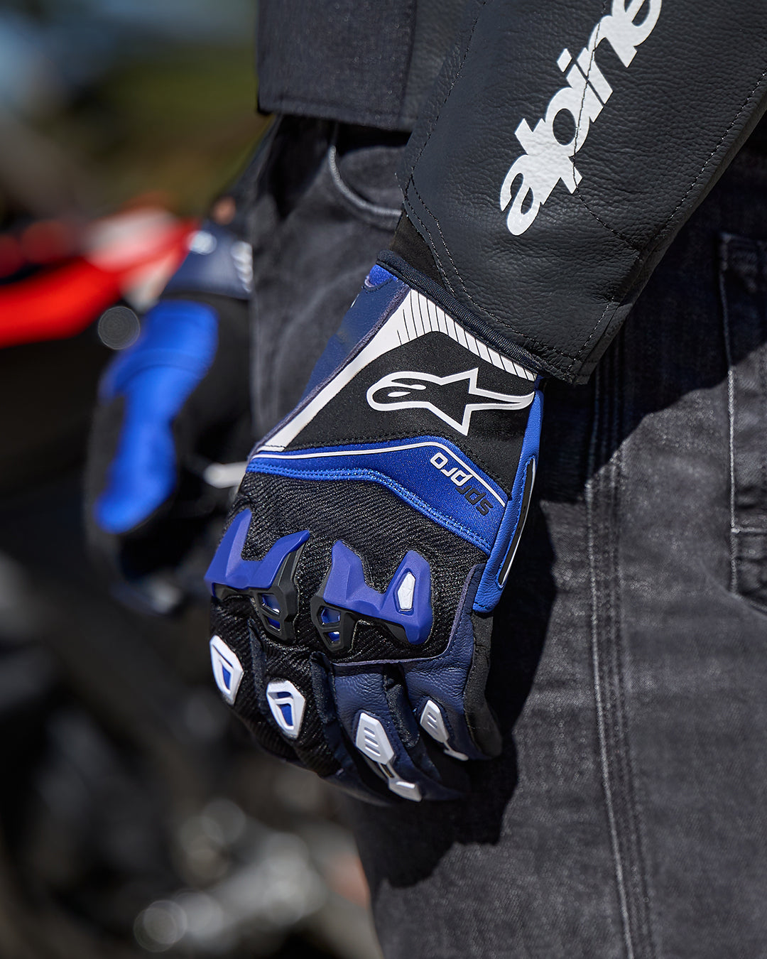 SP-R Pro - Blue Motorcycle Handschuhe