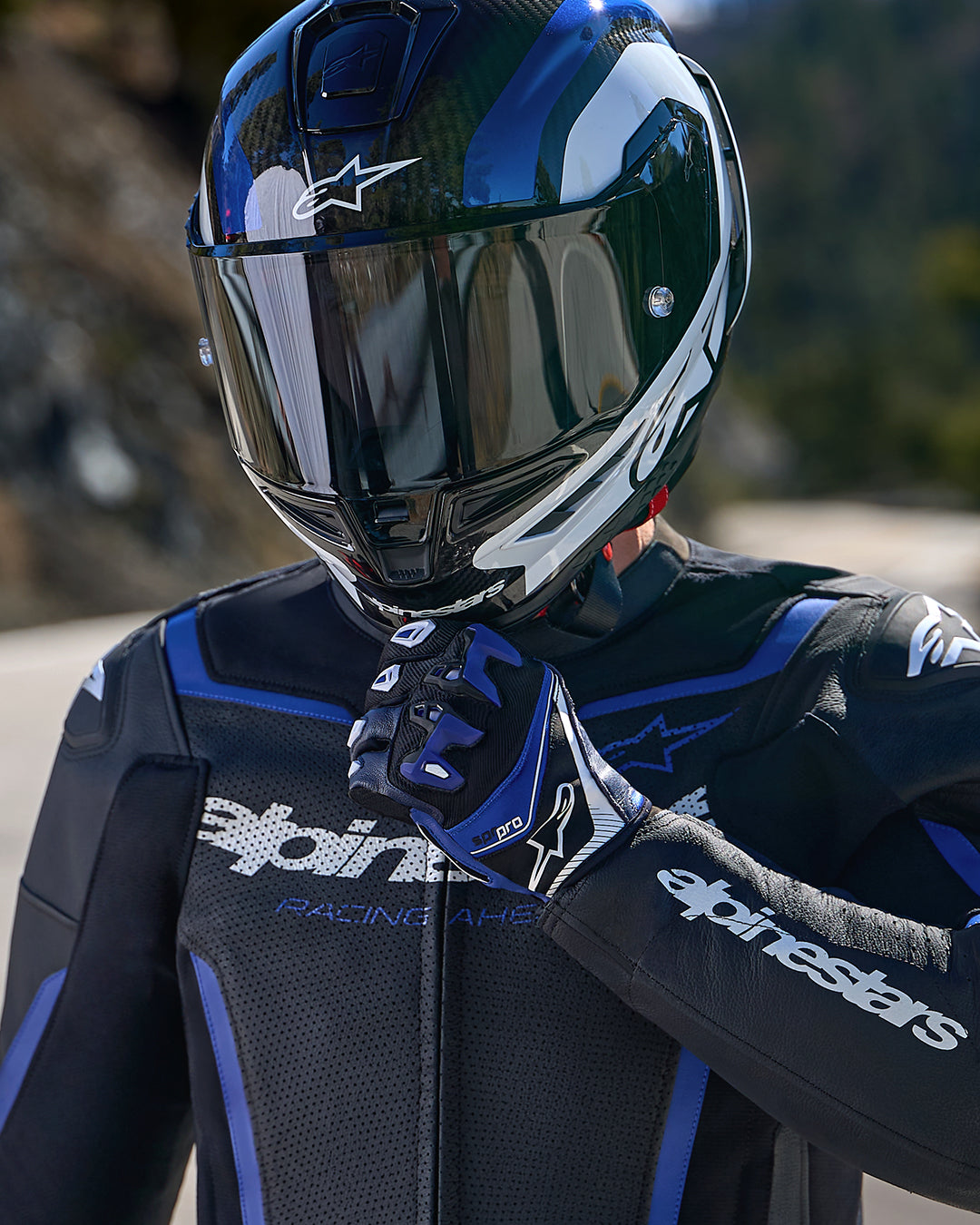 alpinestars handschuhe blau SP-R Pro - Blue Motorcycle Handschuhe