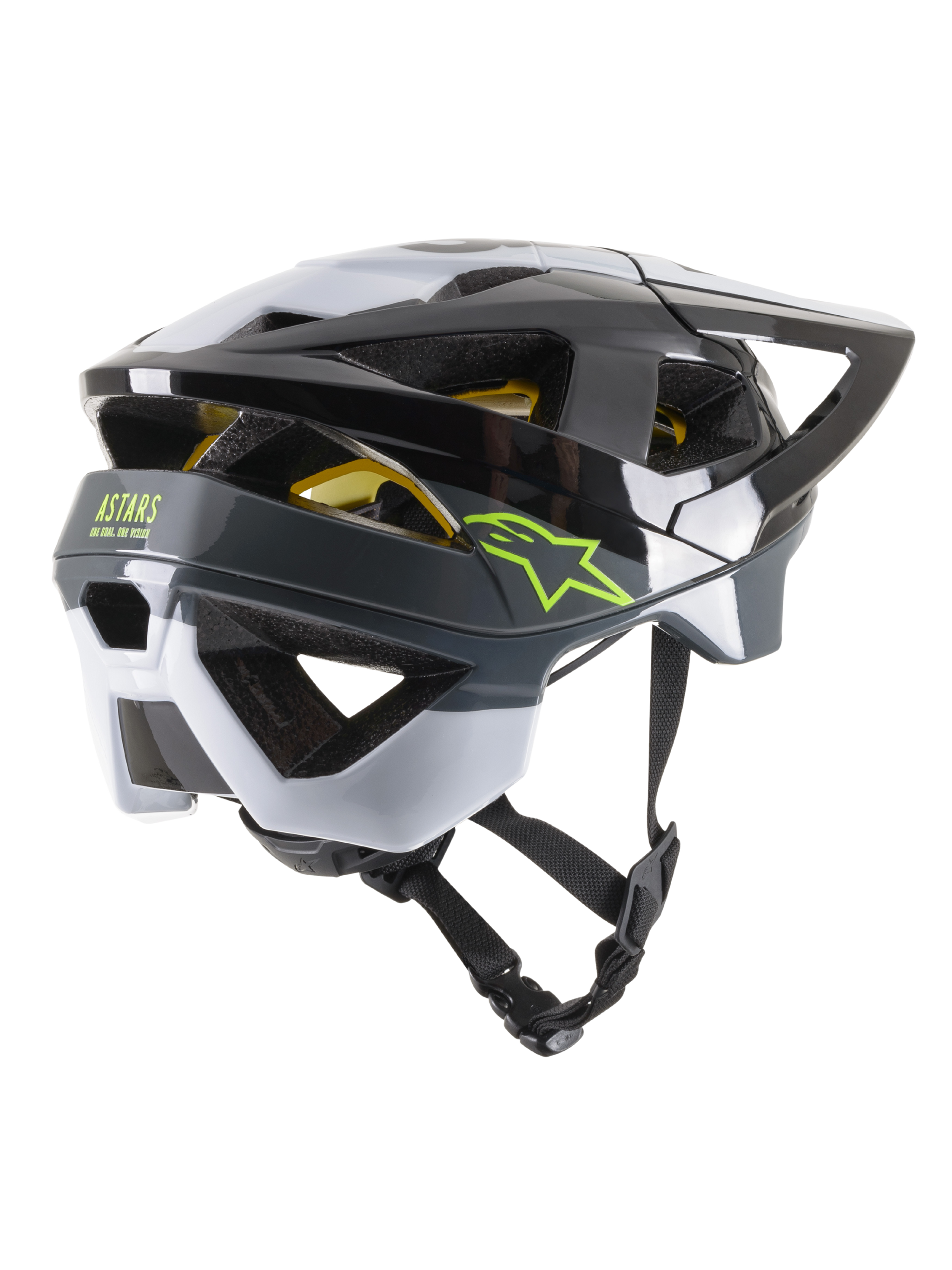 technaxx fahrradhelm S / Schwarz Weiß Cool Gray Glänzend
