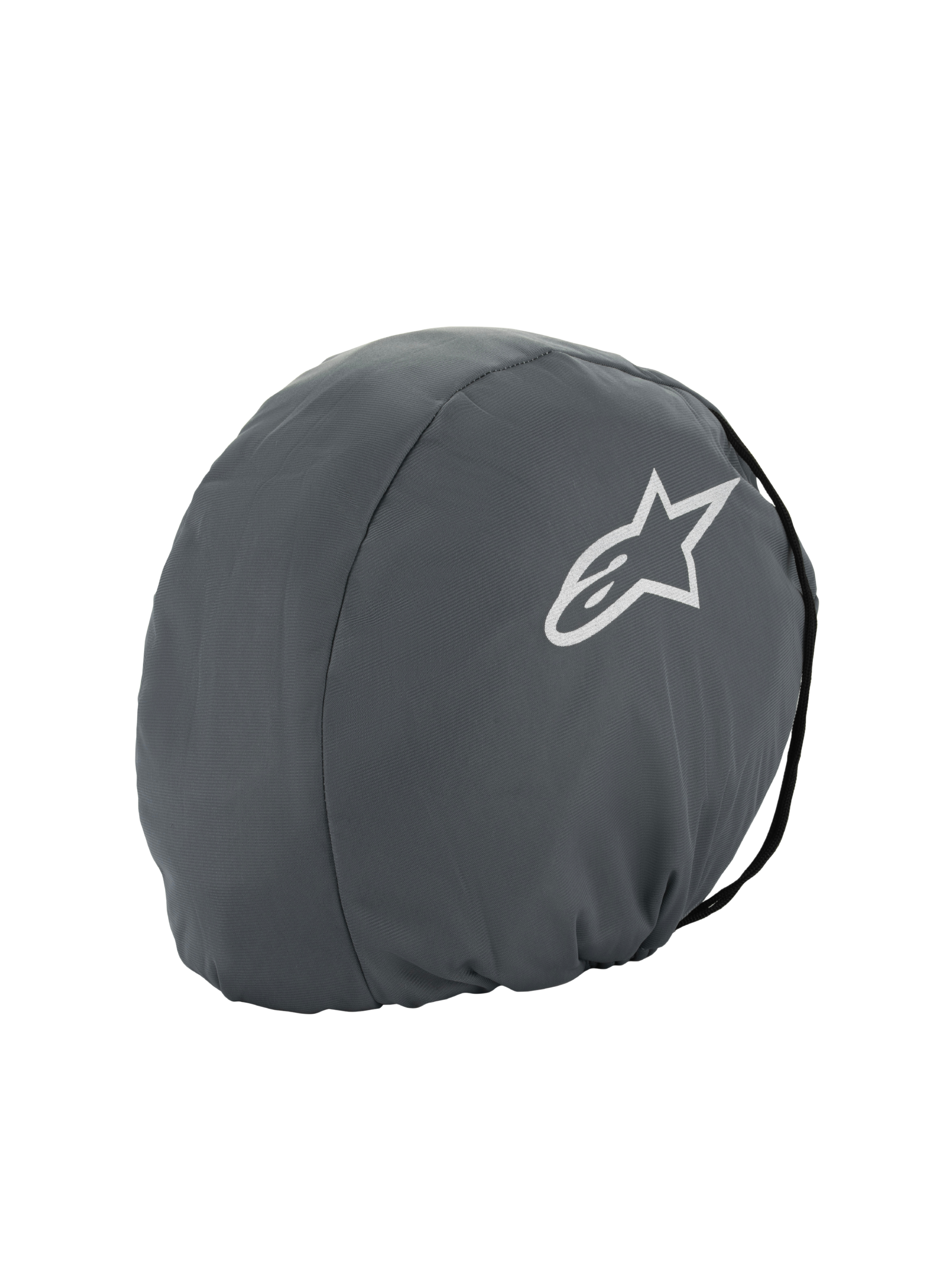 Alpinestars Supertech R10 Soft Bag, Helmtasche, Dunkelgrau, weißes Astars Stern-Logo, leichte Textil-Schutzhülle für den Transport von Motorradhelmen