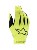 Alpinestars Radar Handschuhe 2025, Motocross-Handschuhe in Gelb Fluo und Schwarz, leichtes Design für Offroad-Einsätze.