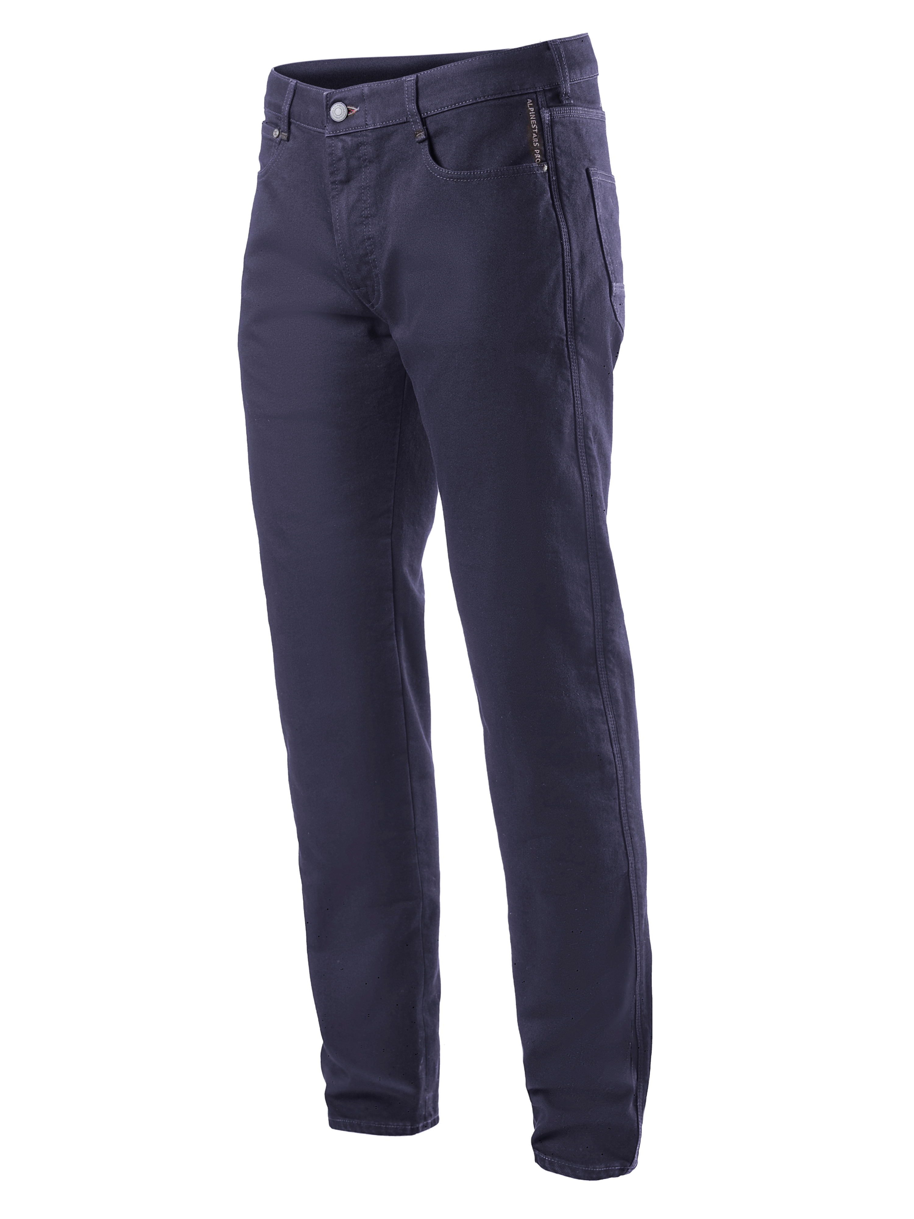 Alpinestars Copper V2 Denim Hose kurze Länge, Motorradjeans, Rinse Blue, klassisches Straight-Leg-Design, Knopf- und Reißverschluss, Vordertaschen mit Münztasche, Gürtelschlaufen, strapazierfähige Denim-Konstruktion