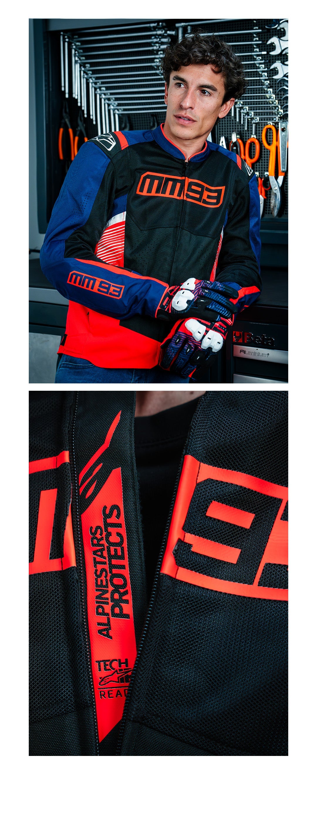 MM93 T-SPS Air V2 - Black Motorcycle Jacket | Alpinestars®