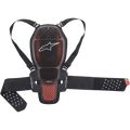 Alpinestars Nucleon KR-1 Cell Rückenprotektor, Motorrad-Rückenprotektor, Transparent Smoke und Rot, Harte Kunststoff-Gitterstruktur, Verstellbare Schultergurte und Nierengurt, Atmungsaktive Mesh- und Bio-Foam-Konstruktion